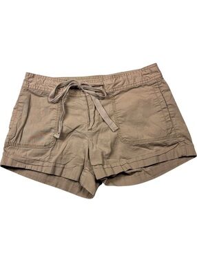 Old Navy Y2K Mid Rise Khaki Utility Shorts